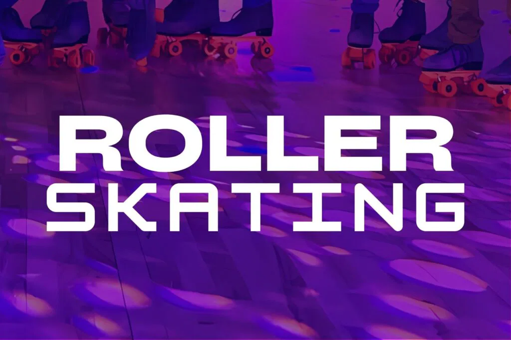 Roller skaters enjoying a vibrant day at The Rush Funplex in the city.