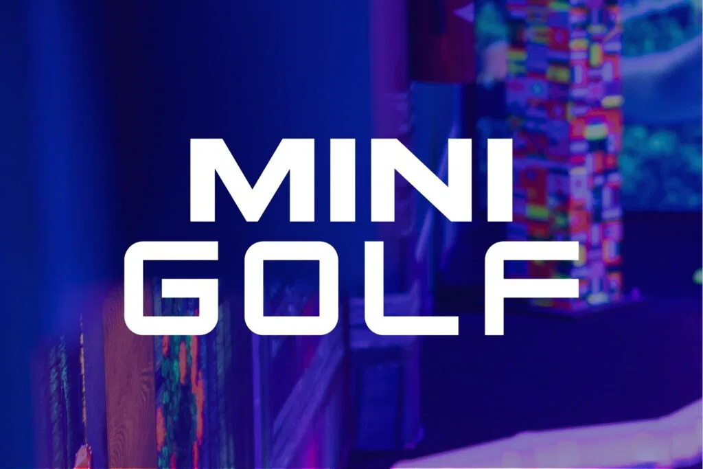 Mini golf course at The Rush Funplex.