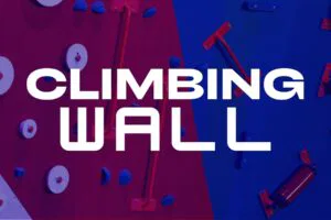 Climbing wall at The Rush Funplex.